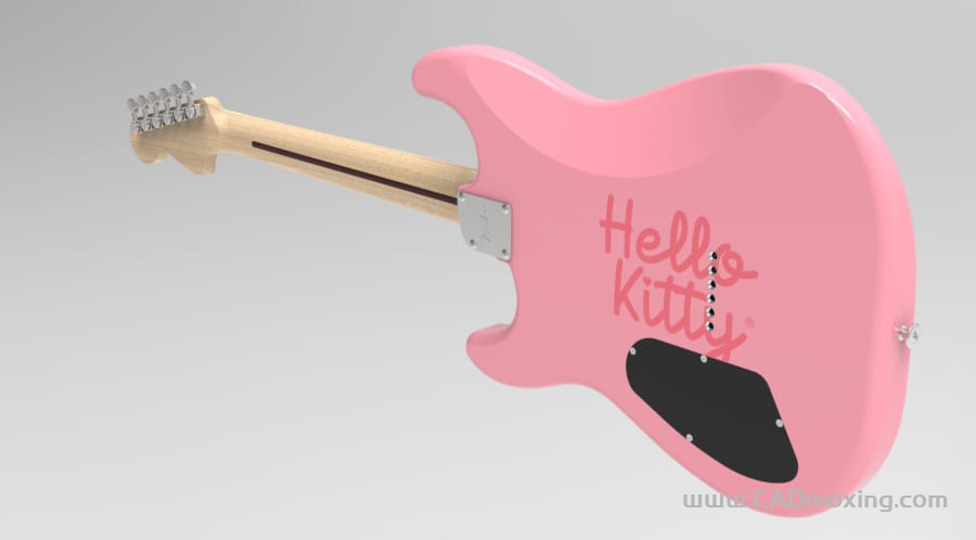 CAD模型网Fender Hello 乐器电吉他三维模型 CAD模型网Fender Hello 乐器电吉他三维模型