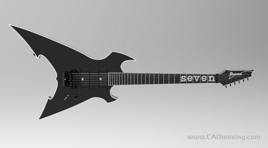 CAD模型网Mtm100 乐器电吉他三维模型 CAD模型网Mtm100 乐器电吉他三维模型