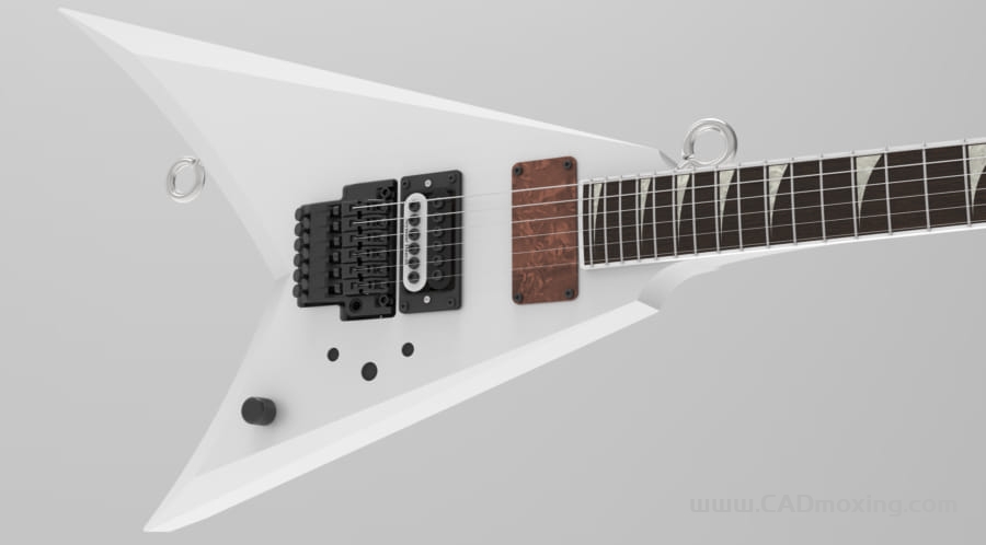 CAD模型网RRV24 FR 乐器电吉他三维模型 CAD模型网RRV24 FR 乐器电吉他三维模型
