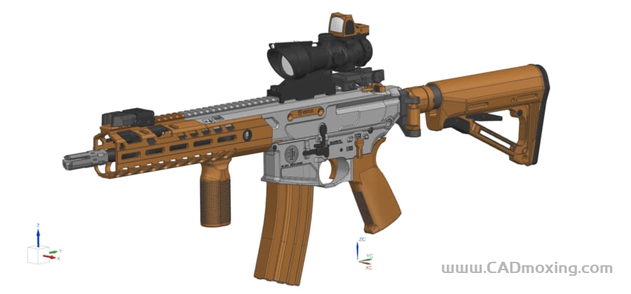 CAD模型网SIG MCX Virtus多用途突击步枪模型三维模型
