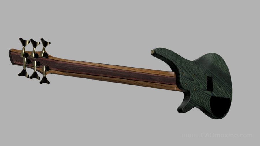 CAD模型网SR666乐器电吉他三维模型 CAD模型网SR666乐器电吉他三维模型