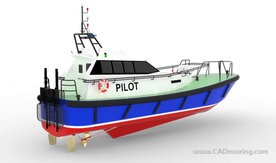 CAD模型网8.5米游艇快艇三维模型