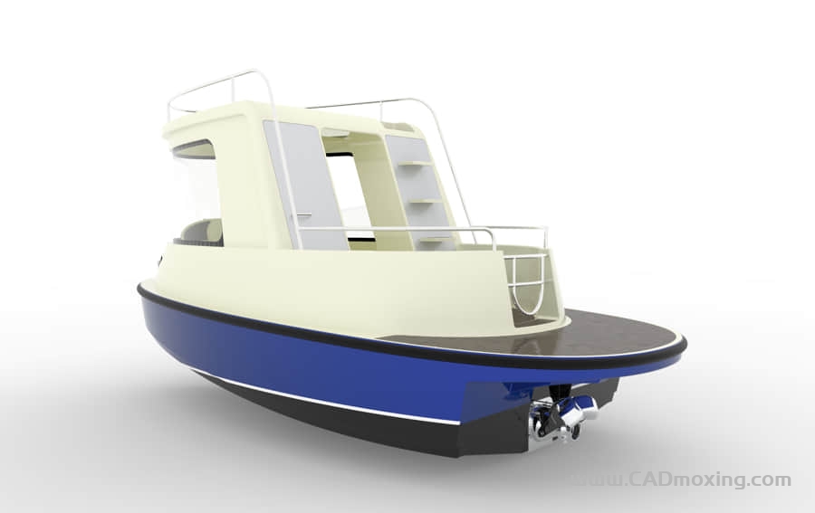 CAD模型网一艘小型游艇三维模型 CAD模型网一艘小型游艇三维模型