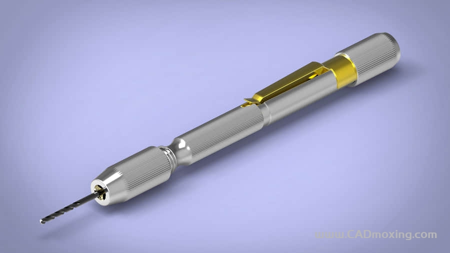 CAD模型网笔式小型钻头手捻钻三维模型 CAD模型网笔式小型钻头手捻钻三维模型