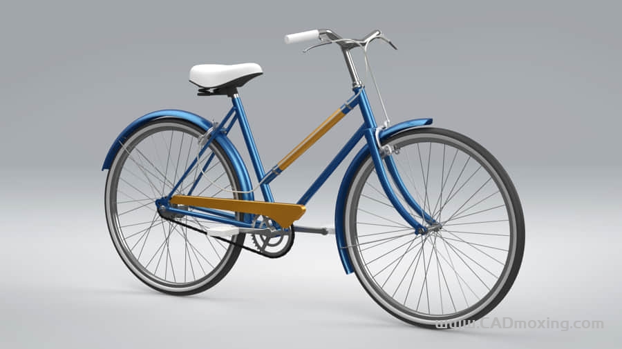 CAD模型网一辆自行车三维模型 CAD模型网一辆自行车三维模型