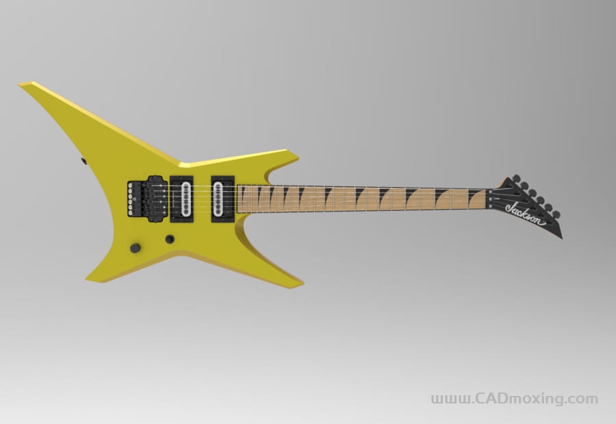 CAD模型网Jackson乐器电器电吉他三维模型 CAD模型网Jackson乐器电器电吉他三维模型