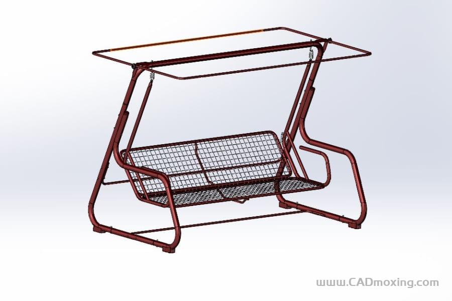 圆管折弯钢结构秋千椅