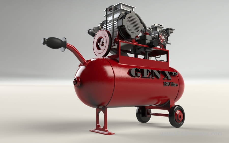 CAD模型网螺杆式小型空压机三维模型 CAD模型网螺杆式小型空压机三维模型