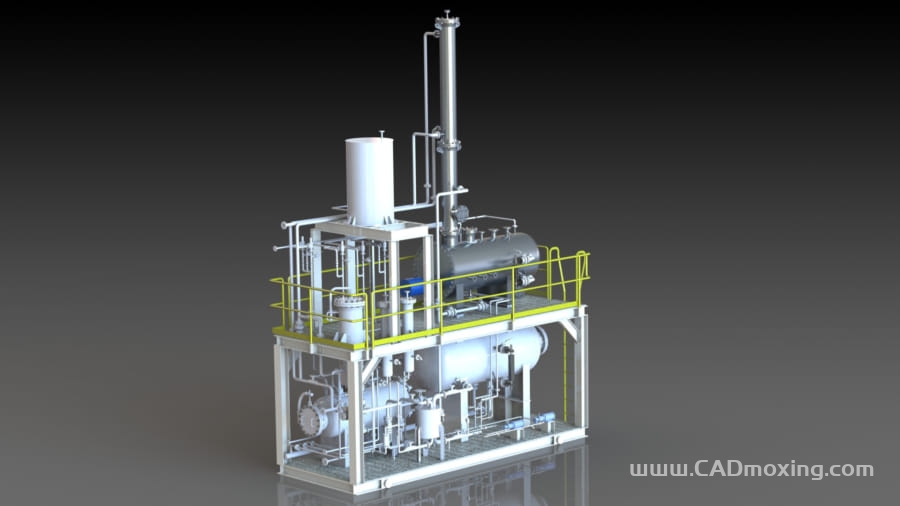 CAD模型网气体脱水干燥设备三维模型 CAD模型网气体脱水干燥设备三维模型