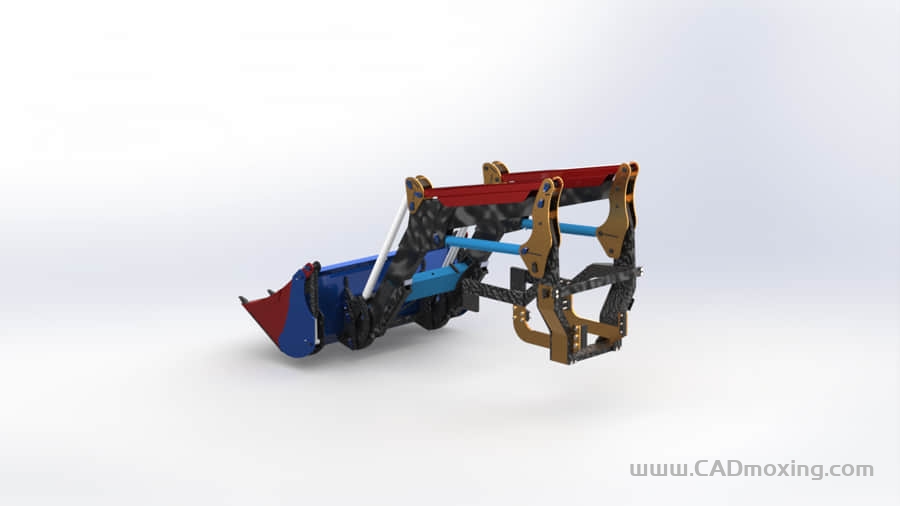 CAD模型网装载机臂架结构图(无模型文件)三维模型 CAD模型网装载机臂架结构图(无模型文件)三维模型