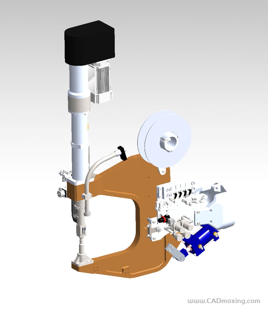 CAD模型网大型钢结构钢板料自动铆接设备三维模型 CAD模型网大型钢结构钢板料自动铆接设备三维模型