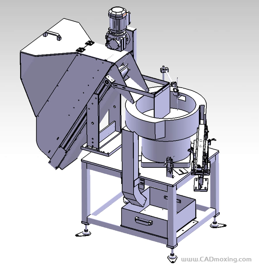CAD模型网自动上料振动板设备三维模型 CAD模型网自动上料振动板设备三维模型