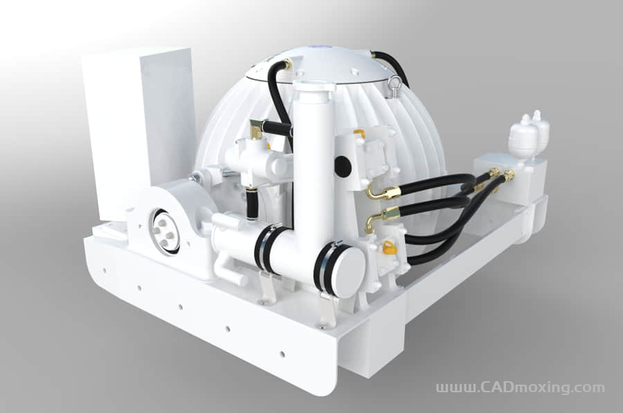 CAD模型网自适应防颠簸船舶陀螺稳定器（无结构）三维模型