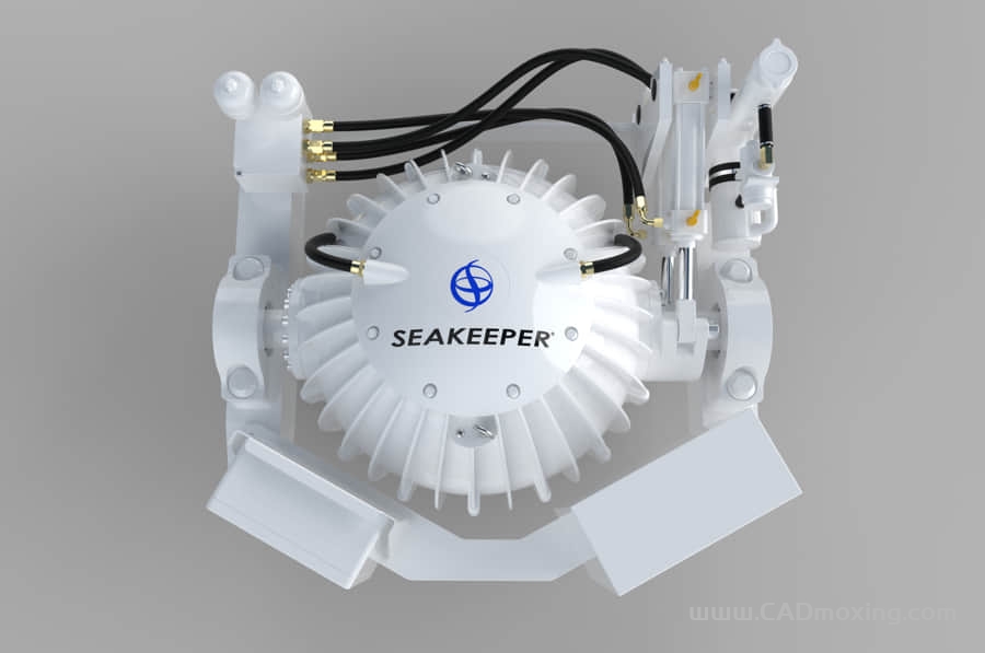 CAD模型网自适应防颠簸船舶陀螺稳定器（无结构）三维模型