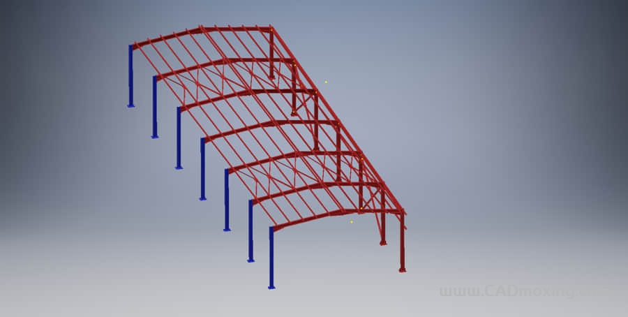 钢结构厂房结构设计模型