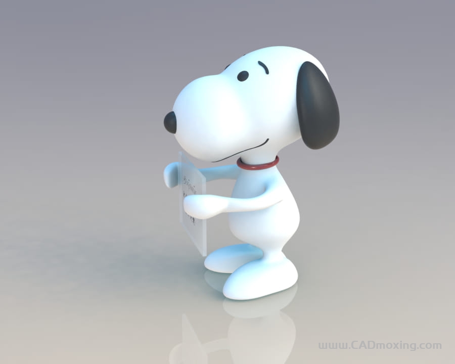 CAD模型网史努比小狗模型三维模型 CAD模型网史努比小狗模型三维模型