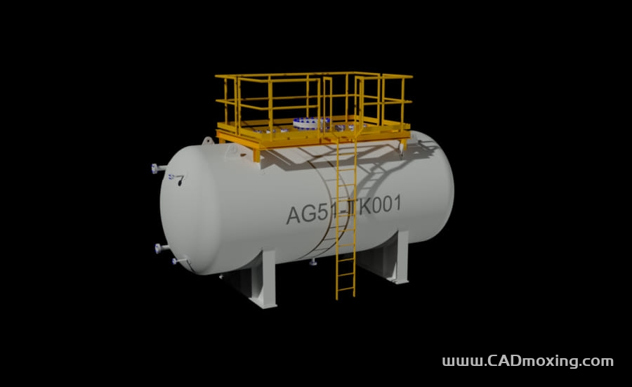 CAD模型网一体储存罐三维模型 CAD模型网一体储存罐三维模型