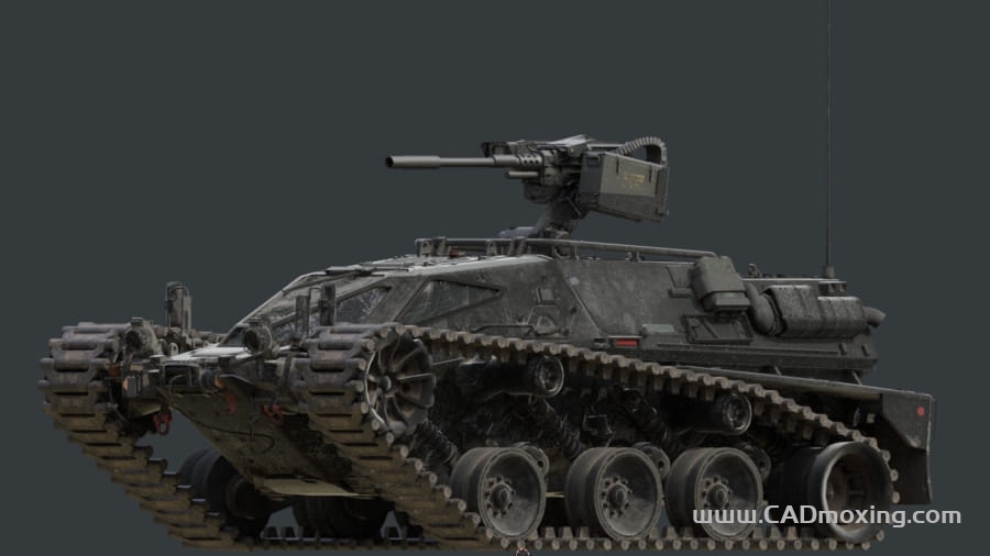 CAD模型网履带式装甲突击战车三维模型 CAD模型网履带式装甲突击战车三维模型