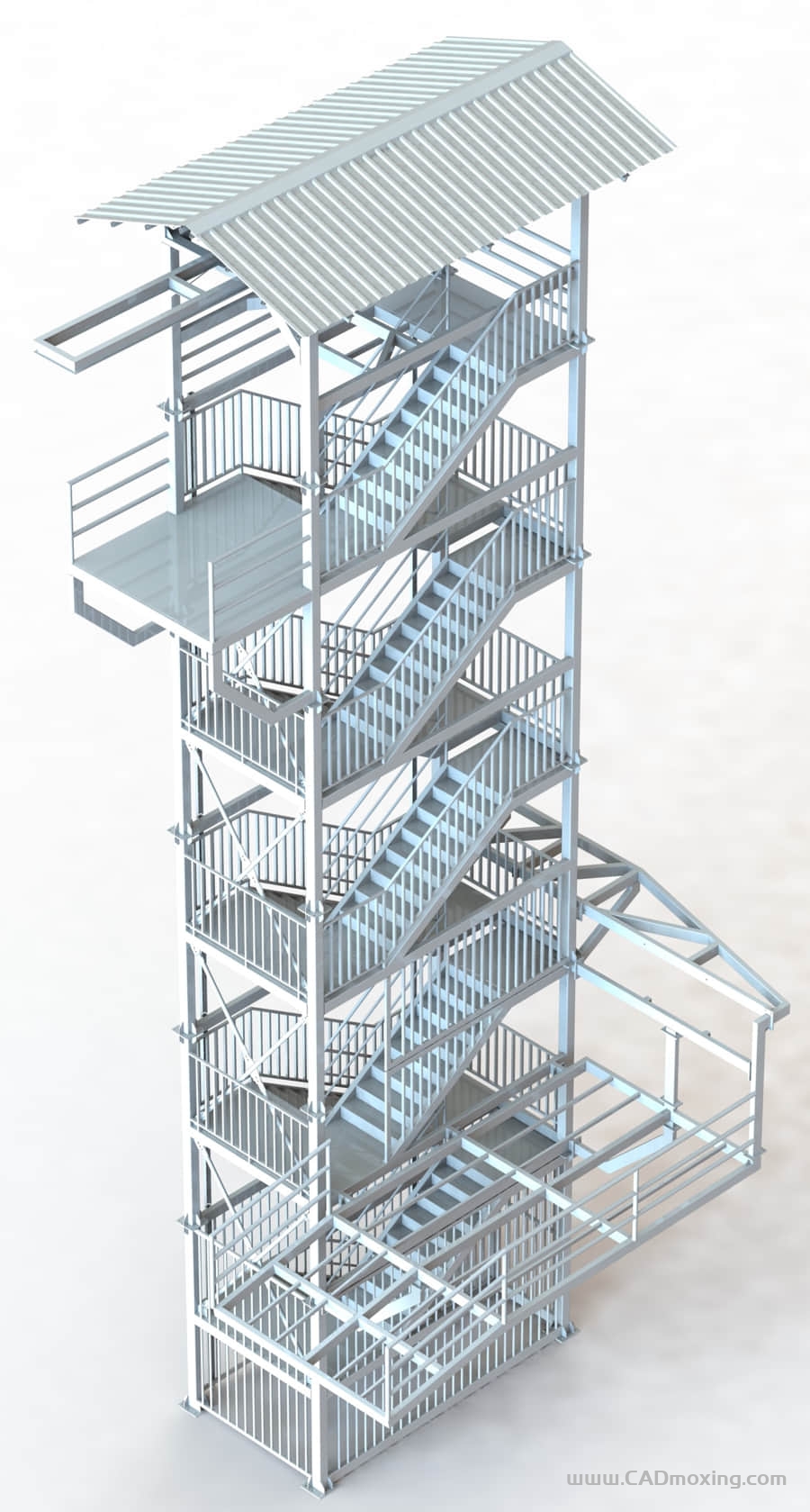 CAD模型网15米滑索钢索塔三维模型 CAD模型网15米滑索钢索塔三维模型