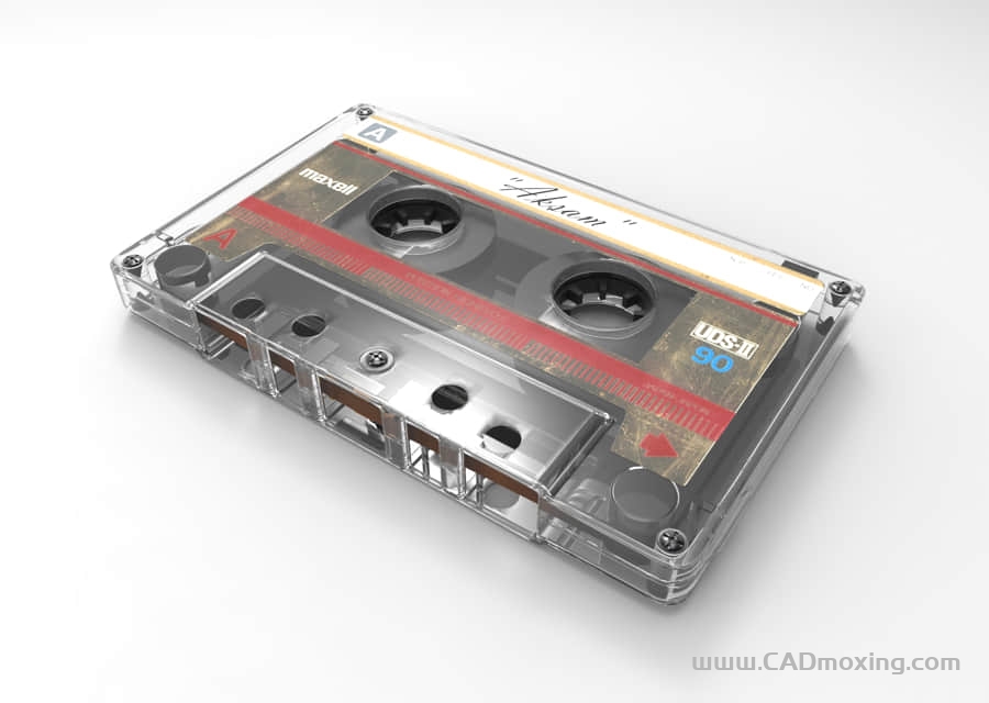 CAD模型网一盒磁带三维模型 CAD模型网一盒磁带三维模型