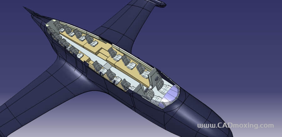 CAD模型网单发地效飞机飞行器三维模型