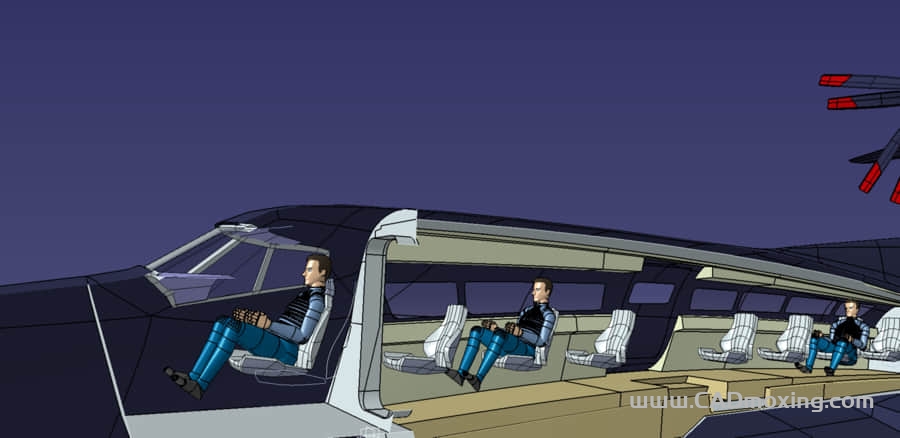 CAD模型网单发地效飞机飞行器三维模型 CAD模型网单发地效飞机飞行器三维模型