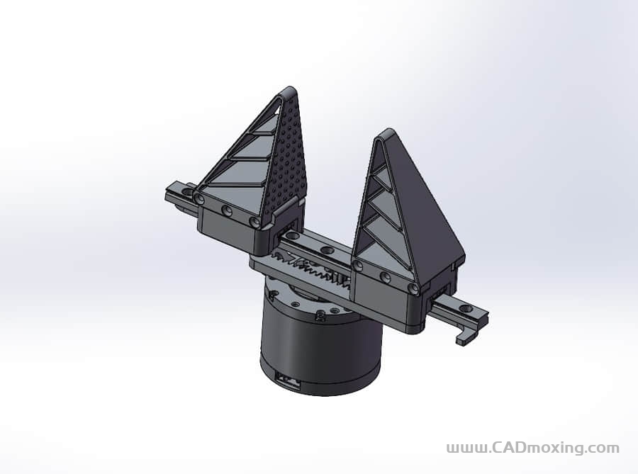 电机控制柔性两指机械臂抓手