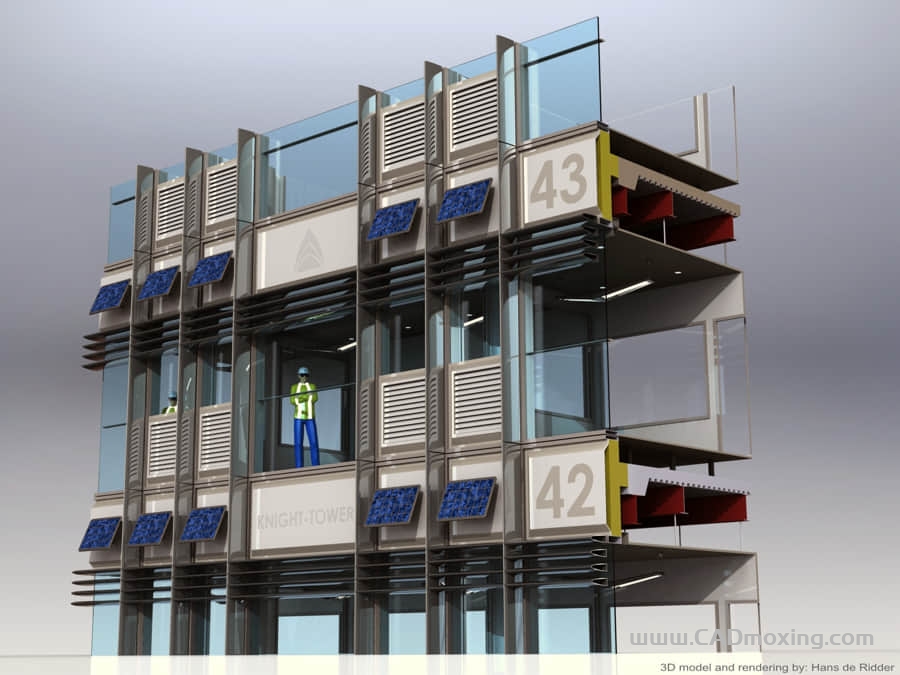 分段式模块化钢结构建筑设计