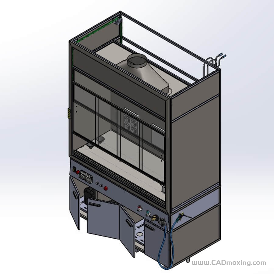 CAD模型网封闭式除尘吸尘设备三维模型 CAD模型网封闭式除尘吸尘设备三维模型