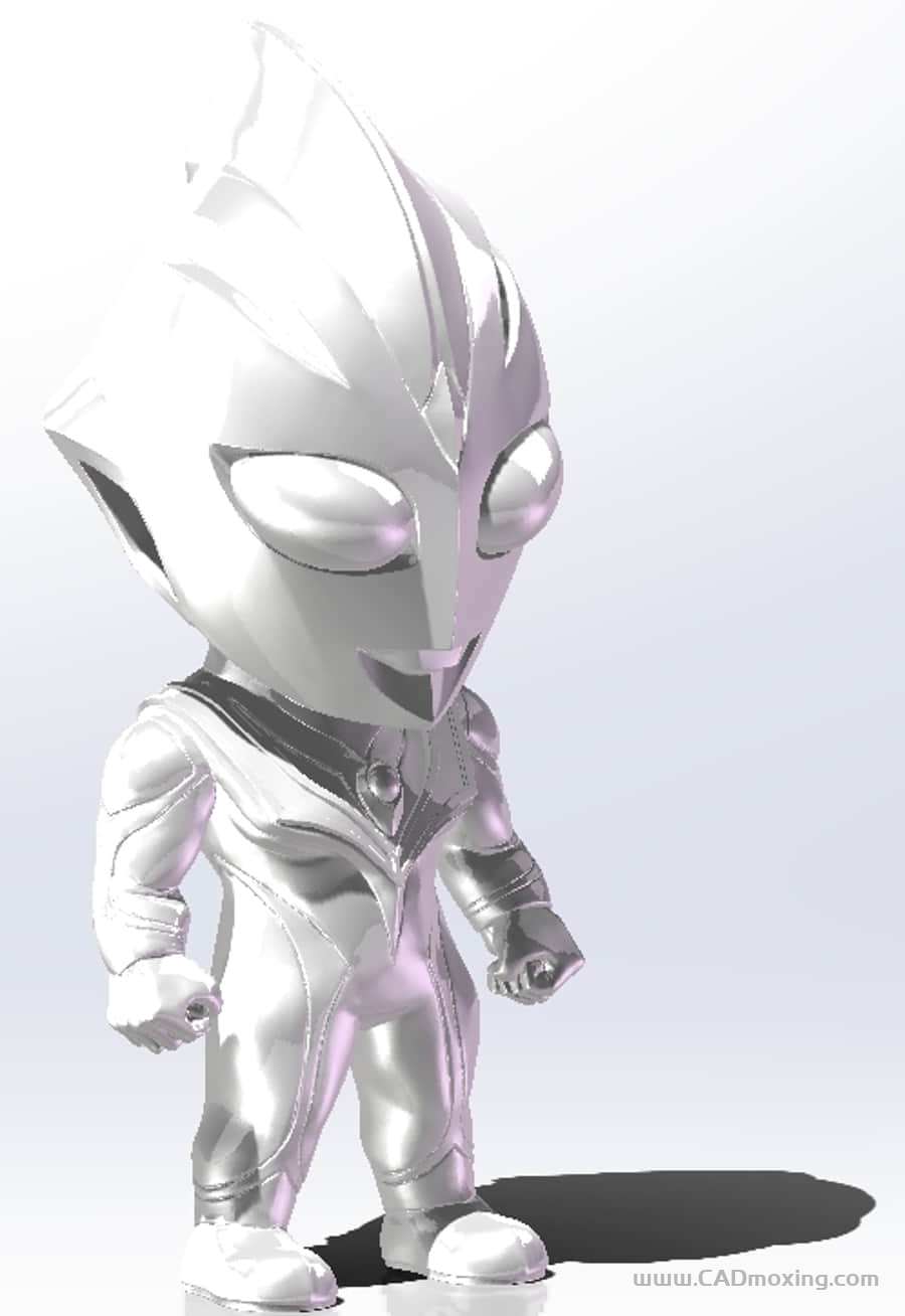 3D打印卡通版迪迦奥特曼手办