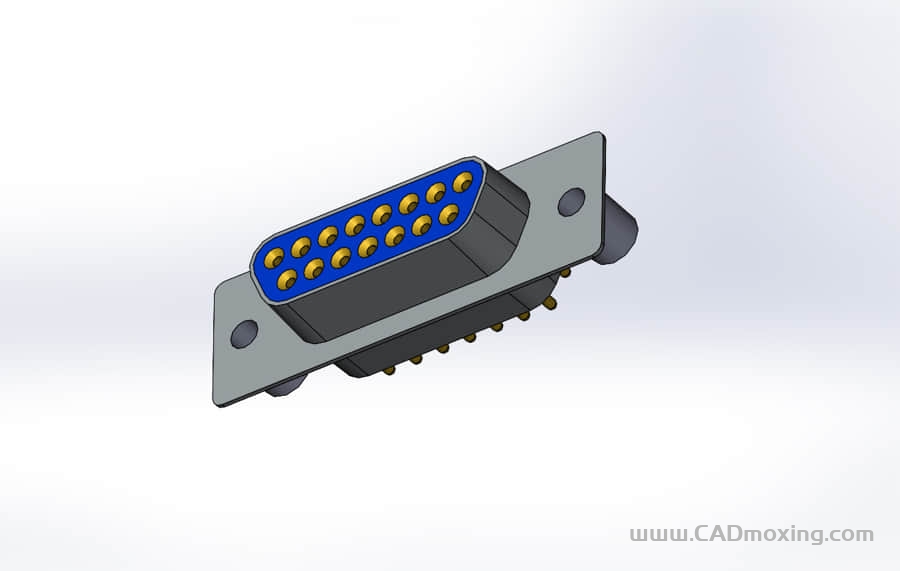 D型数据接口连接器插头DB15_F