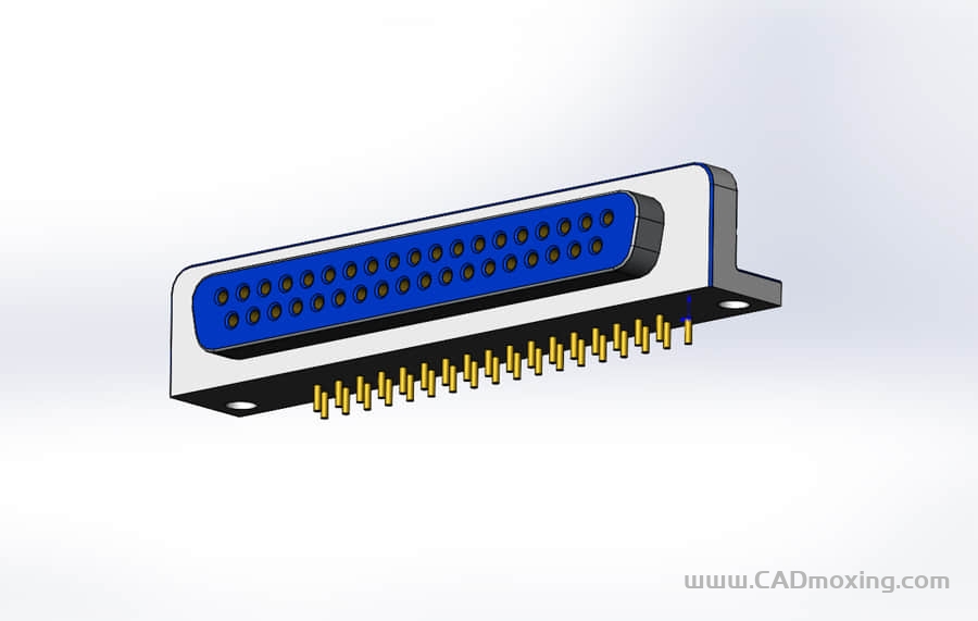 D型数据接口连接器插头DB37RA_F