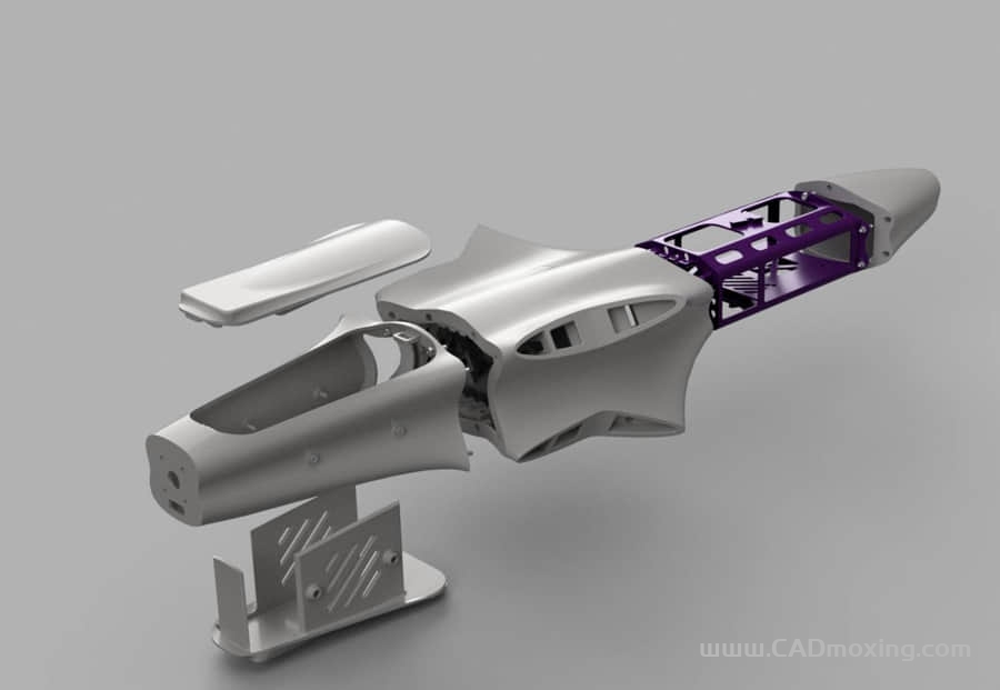 CAD模型网树莓派高速穿越无人机模型三维模型