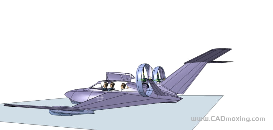 双发地效飞机飞行器模型