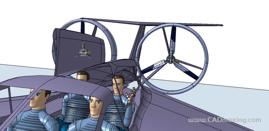 CAD模型网双发地效飞机飞行器模型三维模型