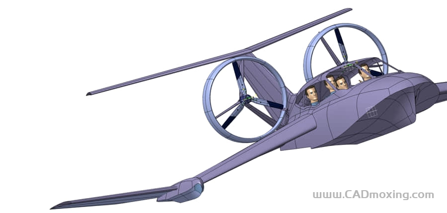 CAD模型网双发地效飞机飞行器模型三维模型