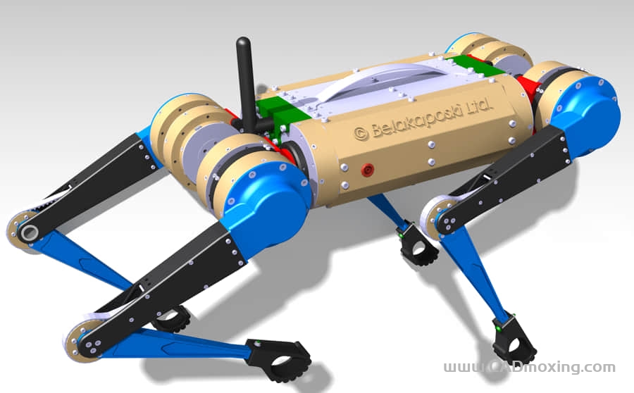 四足机械狗机器人简易设计方案