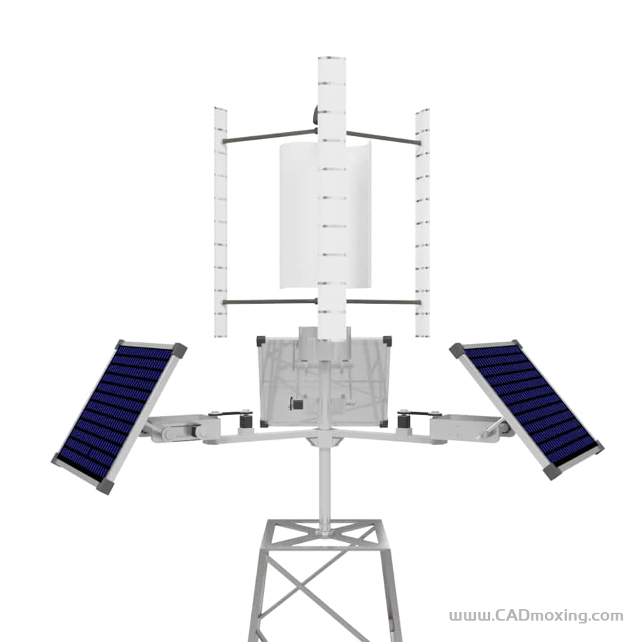 太阳能+风力组合发电机装置