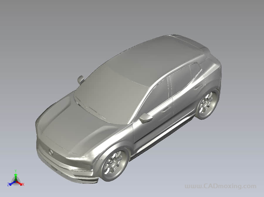 等比例沃尔沃SUV电动汽车ex30三维模型