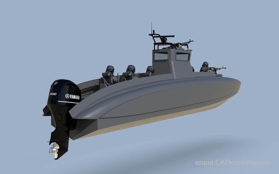 CAD模型网雅马哈登陆巡逻艇三维模型
