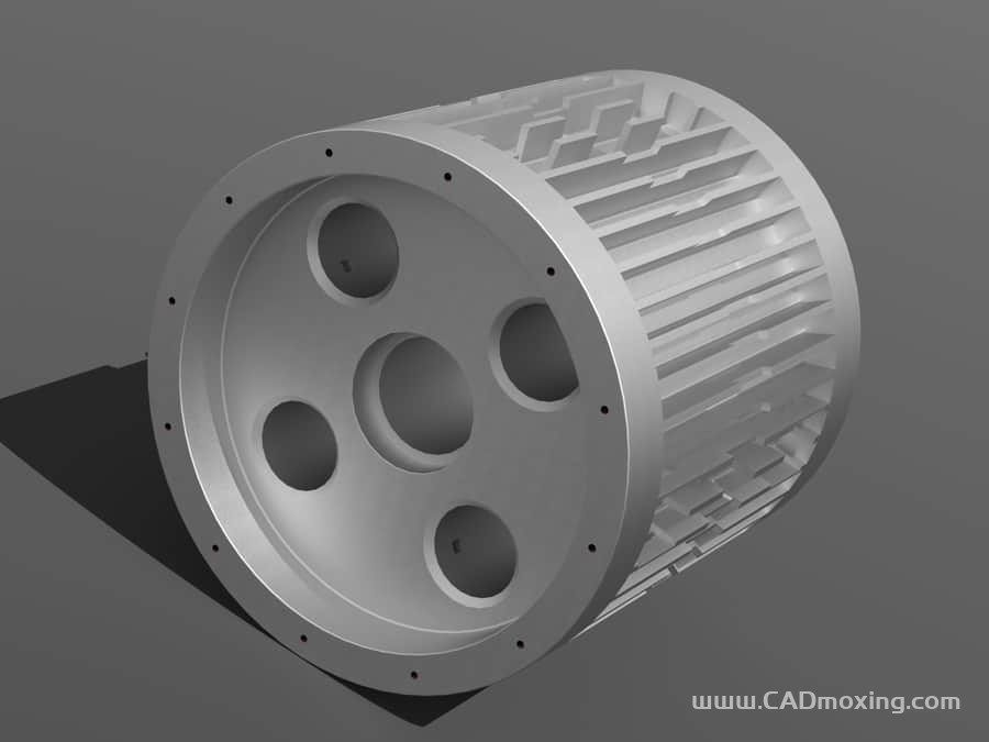 CAD模型网轴向单缸四冲程汽油概念发动机三维模型