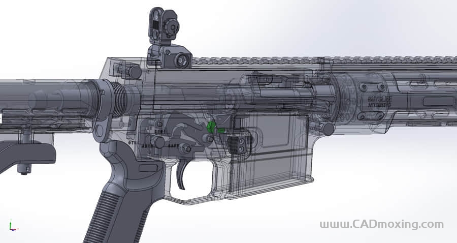 CAD模型网3D打印CR42A1卡宾枪模型三维模型