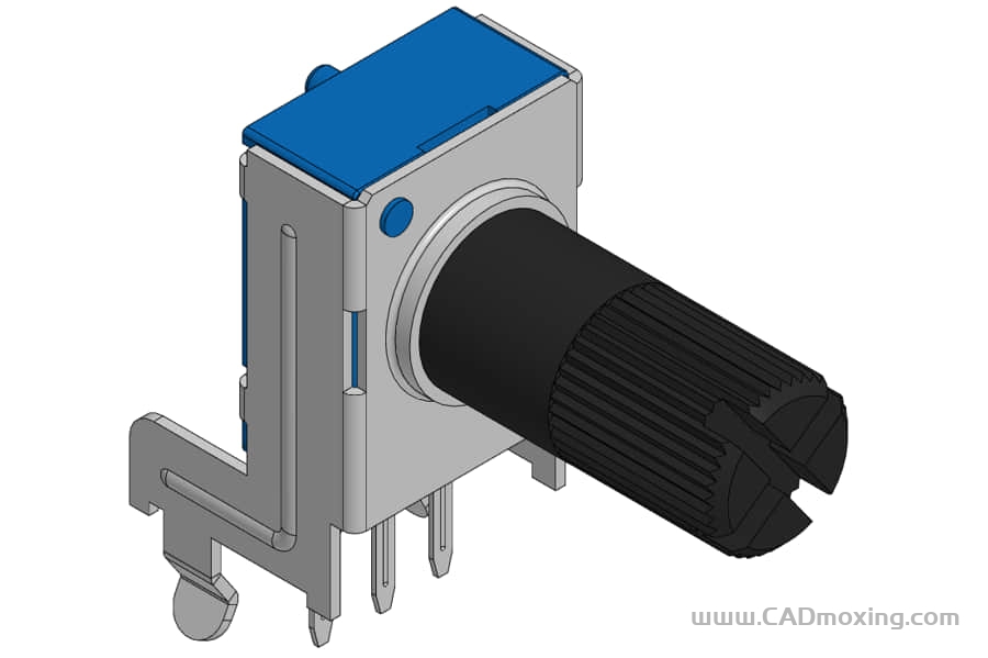 135款R0901N系列9mm金属轴电位器-卧式