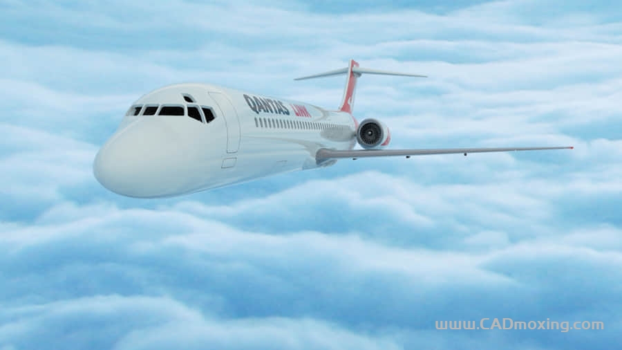 波音客机-717 一比一简易模型