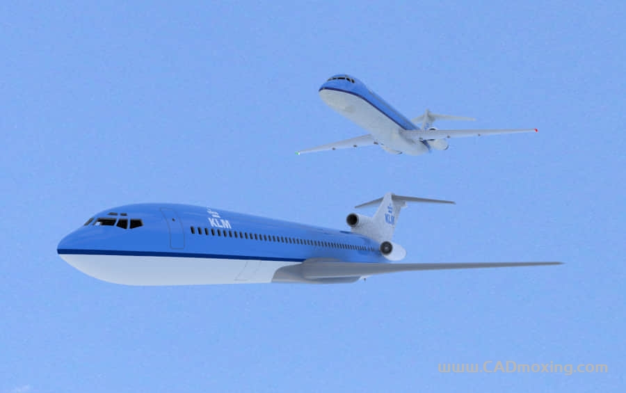 波音客机-727 一比一简易模型