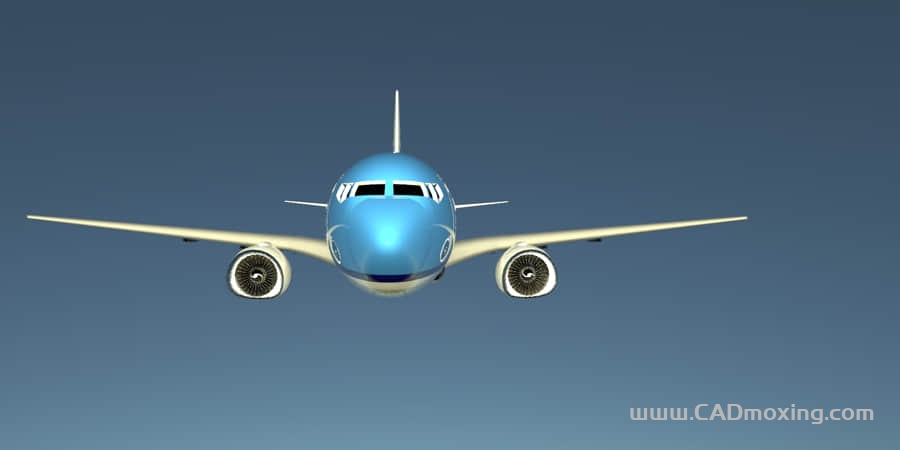 CAD模型网波音客机-737 一比一简易模型三维模型