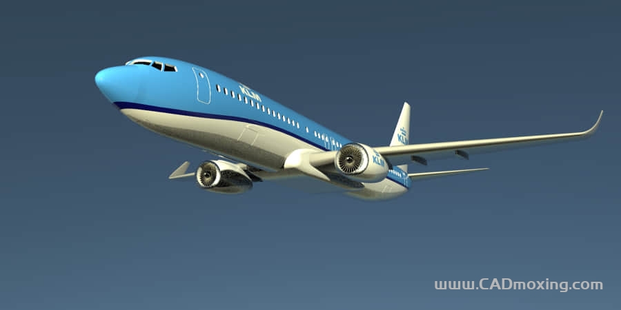 CAD模型网波音客机-737-800 一比一简易模型三维模型