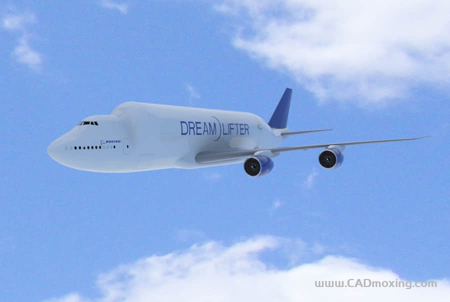 波音客机-747-400 一比一简易模型