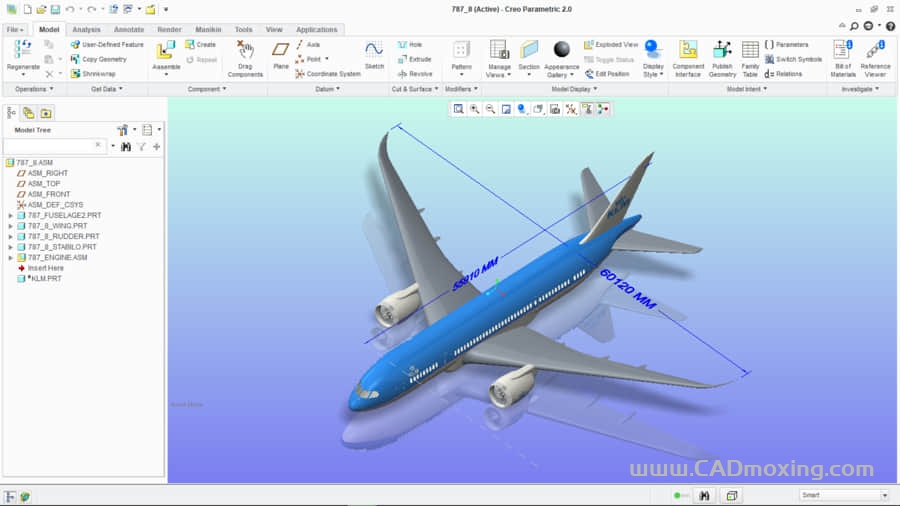 波音客机-787-8 一比一简易模型