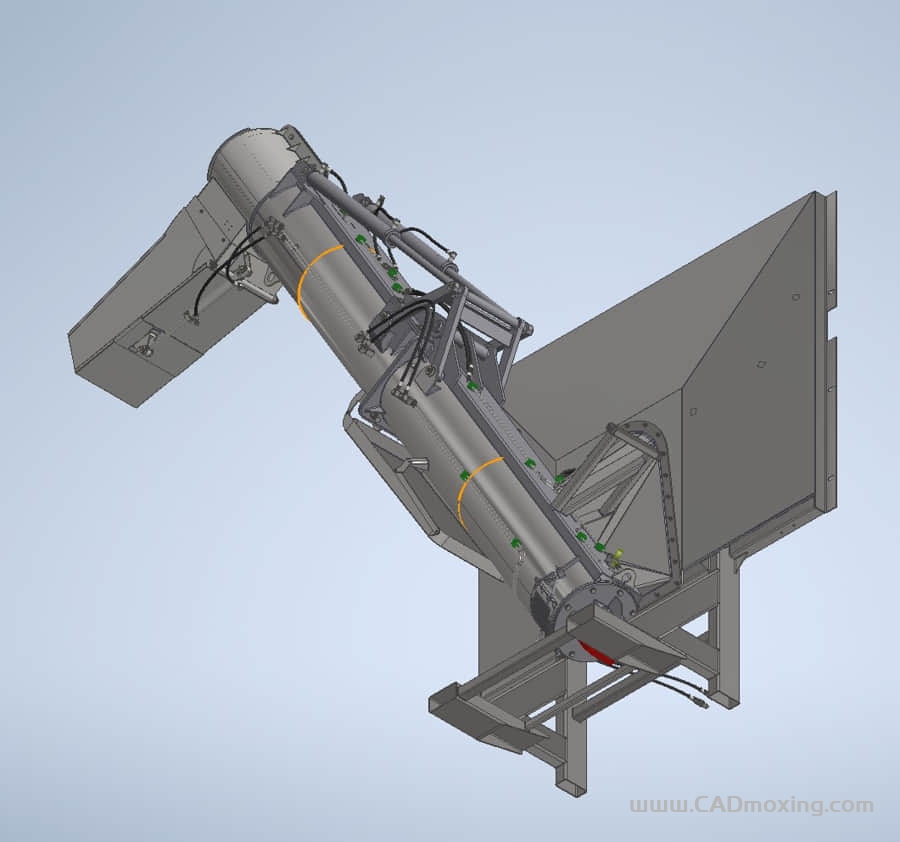 车载螺旋式粒状卸料/输送机装置方案